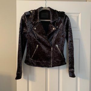BLANK NYC Crushed Velvet Moto Jacket (NWOT)